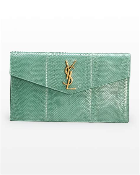 uptown ysl python pouch clutch bag|Saint Laurent Uptown Clutch Review .